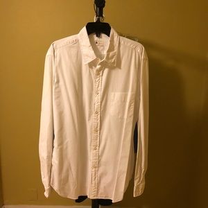 J Crew Sunwashed Oxford White Large